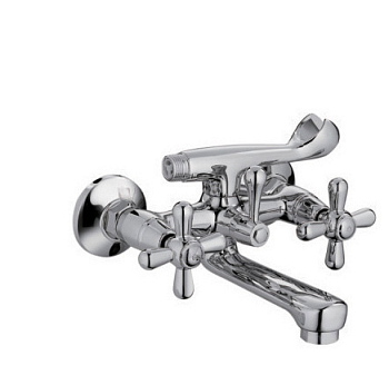 F-3025 Frap смесит. ванна 1/2 м/к Крест шар.перекл.