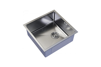 Мойка подст.монтаж 45х45 (3,0) вып 3 1/2 MIXLINE PRO 20см с сифоном (сатин)