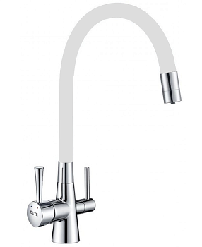 Елочка T60003B OUTE 35мм гибк.нос с фильтром белый/хром