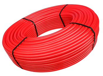 Сшитый ПЭ PE-RT д/тепл. пола 16*2.0 (1/100м) красная PRO AQUA