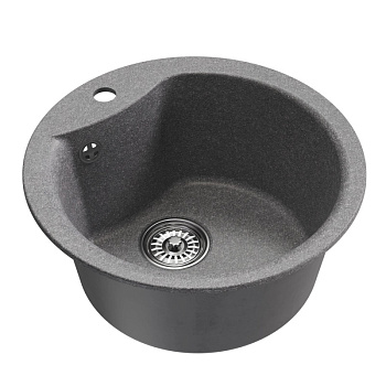 Мойка ML-GM12 круглая, графит (342), 480мм NEW