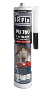 (20046) Герметик полиуретан. PU-750 черный 300мл. (1/12)
