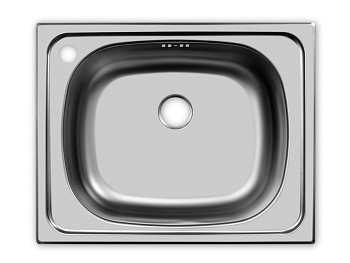 Мойка врезн. Юкинокс Классика 500.400, 1 1/2", 0,6мм(22) без сифона