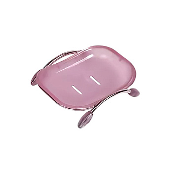 F332 мыльница пластик розовая 1/10