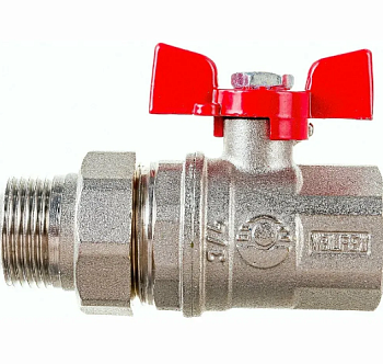 Кран шар. никель 3/4" бгш PREMIUM Valfex (40/10)