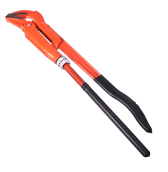 Ключ трубный рычажн. изогн. губы, р-р 1 1/2" 655-018