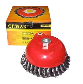 Щетка мет. УШМ 150мм/М14 круч (чаш) 656-048