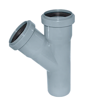 Тройник ПП Ø50-Ø50 45°