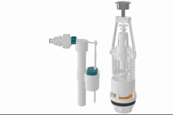 4126 - Арматура для смывн. бачка боков.подв. (1/25)*