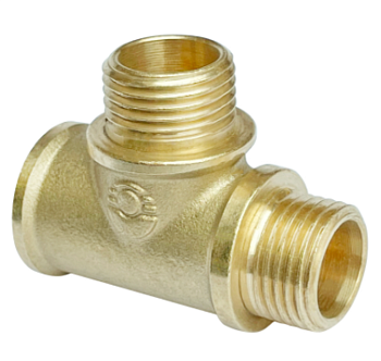 Тройник 20г-15ш-20ш латунь VALFEX (10/50)