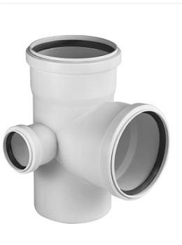 Крестовина PRIME 110/50/50х87° для вн. малошумной канализ. (35) VALFEX