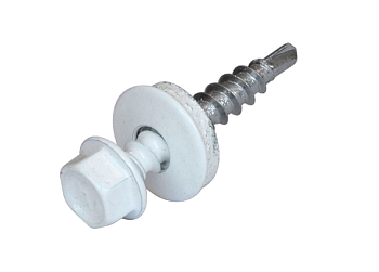 Саморезы кров.4,8х35, сверло RAL 9003 сигнальный белый