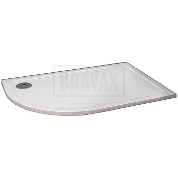 G501.8.8012L Поддон 80*120 белый иск.мрамор глуб.3см