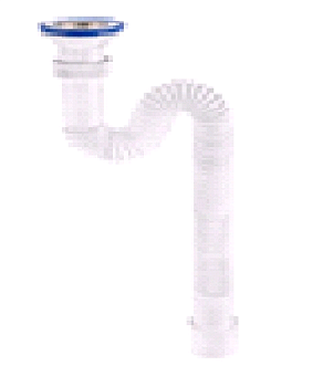 326 Сифон гофр."МИНИ"н/ж чашка70мм,удл.1200мм