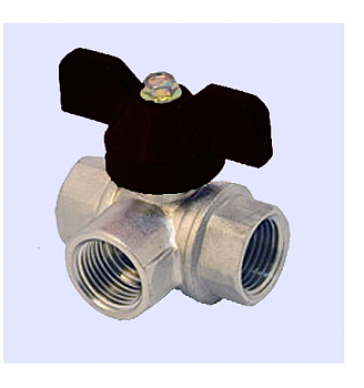 Кран шар FRAP 3-ходовой 1/2-1/2-1/2 г/г/г F217.04 (15/90