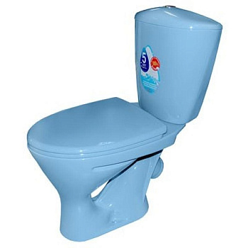 Унитаз-компакт Воротынский голубой (+арм+сид)