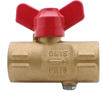 Кран шар. д/маном Ду15 ру16 + 2 дрен.патр.М8 КШДП РЫЧАГ