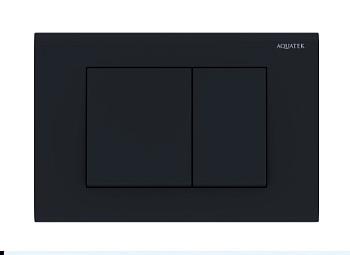 Панель смыва Aquatek KDI-0000012 черная матовая квадрат