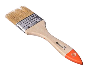 Кисть плоская "Бейсик" нат. щетина 3/4" (20мм) HEADMAN