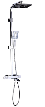 G2407-50 Gappo смес.д/кабины "зонт" терм белый/хром СНЯТ