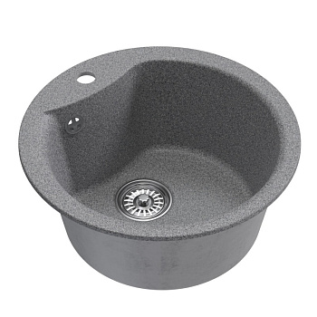 Мойка ML-GM12 круглая, темно-серая (309), 480мм NEW