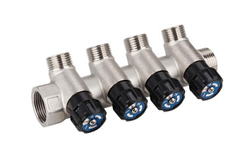 Коллектор РЕГУЛ.3/4*16*1/2 с 4-мя кран.Frap F404.4 (3/30