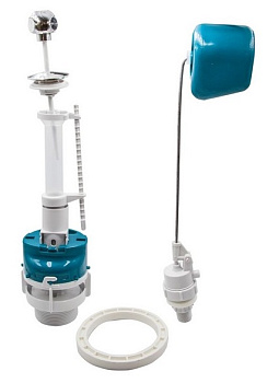 ИНКОЭР Арматура к смыв.бачку (метал.шток боковой подвод) (И-СБа-Бм-А-В) 1-1-2-4 (1/25)