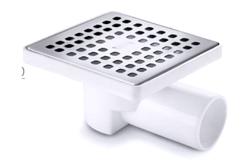 5026 - Трап сантехнический нерж. 15*15, боковой, (1/40)