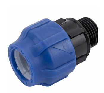 Муфта ПНД компрес. соед нар.р. 75х2 1/2" (27/1) VALFEX