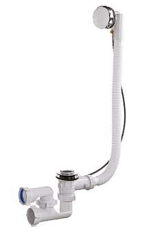 Сифон д/ванны 1 1/2"х40 регул, полуавт, перелив, А-2708