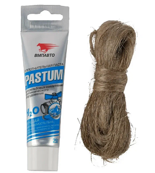 Комплект Уплотнительная паста 70гр PASTUM Н2О вода.+лен (1/30)