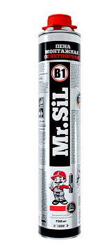 (11005) Пена монтажная проф. огнеуп. B1 Mr.SiL 750мл(12)