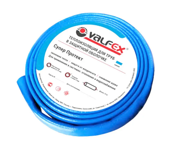 Теплоизоляция 18x4 мм VALFEX 10м СИНЯЯ VF.18.04.10.B