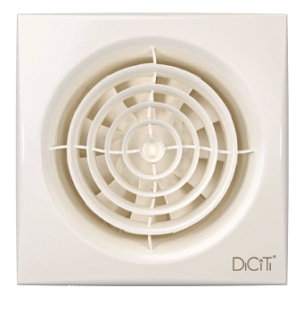 Вентилятор накл. AURA 4C D100 обр.клапан Ivory DICITI (1/16)