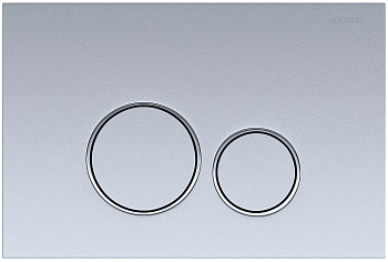 Панель смыва Aquatek KDI-0000019 хром матовая круглая