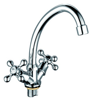 Елочка R5013F-5 Rainsberg 1/2 м/к гайка хром (2/20)