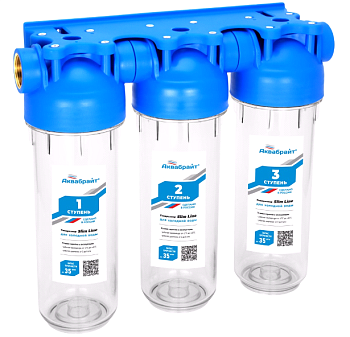 Магистр.фильтр 3х ступ.3/4" SLIM LINE прозр. АБФ-3 3/4 (3)