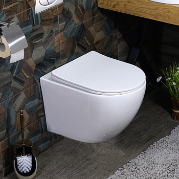 Унитаз подвесной безободковый MELANA MLN-B2342