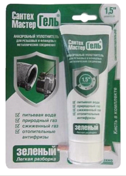 Гель "Сантехмастер" 60 гр.блистер (зеленый) 61030  1/25
