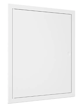 Люк ревизионный LN фланец 100х100 нажимной 120х120 пластик EVECS