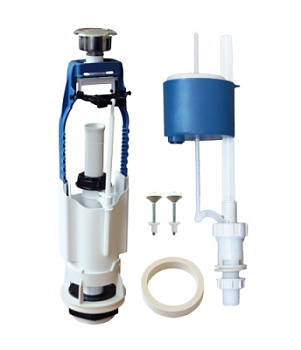 Арматура "УКЛАД" к смыв.бачку (Кноп метал нижний подвод) D40 (А105.57.14.3) (1/20)