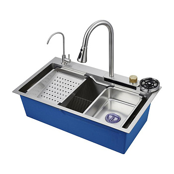 Многофункциональная мойка для кухни сатин Oute T87846L