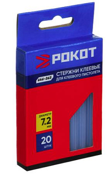 Стержни клеевые 20шт, 7,2x100мм 646-263