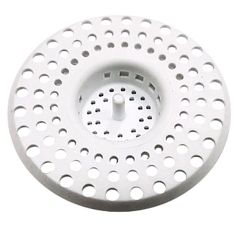 Ситечко для раковины, мойки (белое) ОРИО А-6678-1 (1/50)