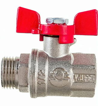 Кран шар. никель 1/2" бгш PREMIUM Valfex (72/18)