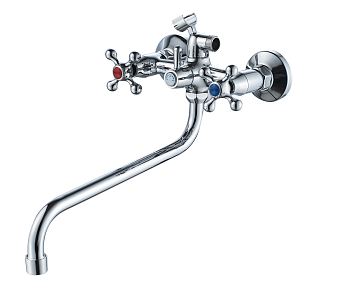 Ванна T5053C OUTE 1/2 м/к S-нос 30см хром (1/10)