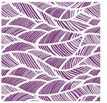 Коврик для ванной 0,65*12м (листья лиловые)