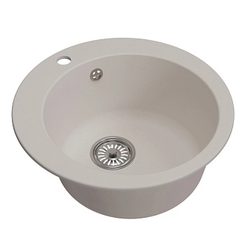 Мойка ML-GM13 круглая, белая (331), 495мм NEW