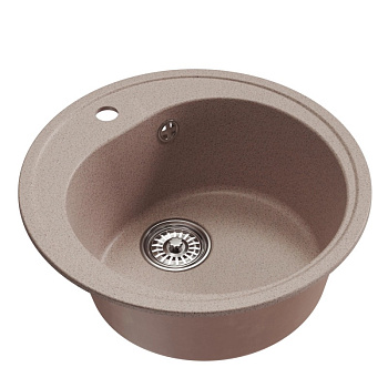 Мойка ML-GM11 круглая, песочная (302), 500мм NEW