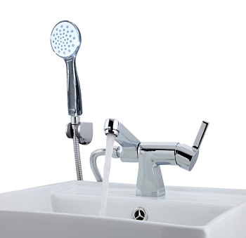 G1204 Gappo смесит. ванна 35мм кор.нос гигиенич